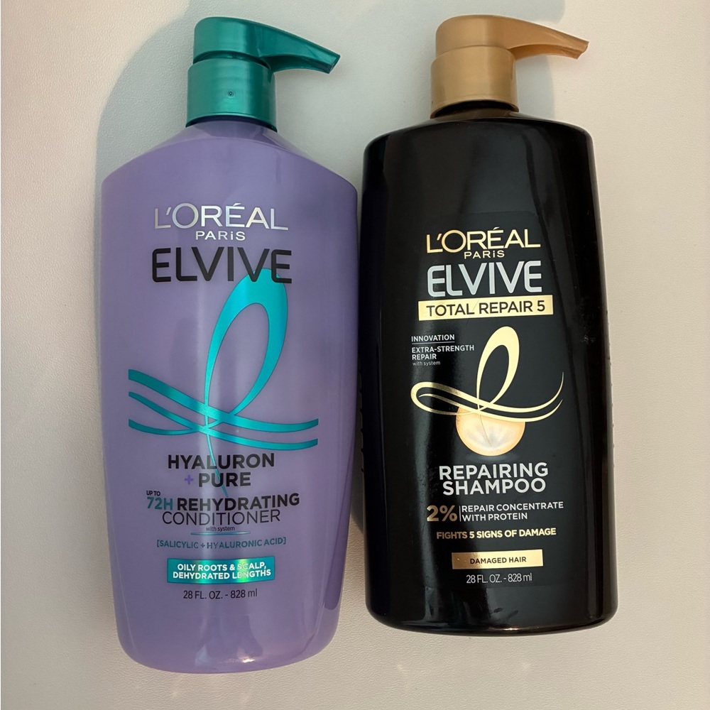 L’Oréal elvive shampoo and conditioner bundle